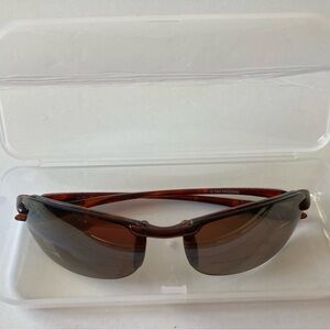 Maui Jim MJ Sports Brown Semi-Rimless Sunglasses H-805-10 20